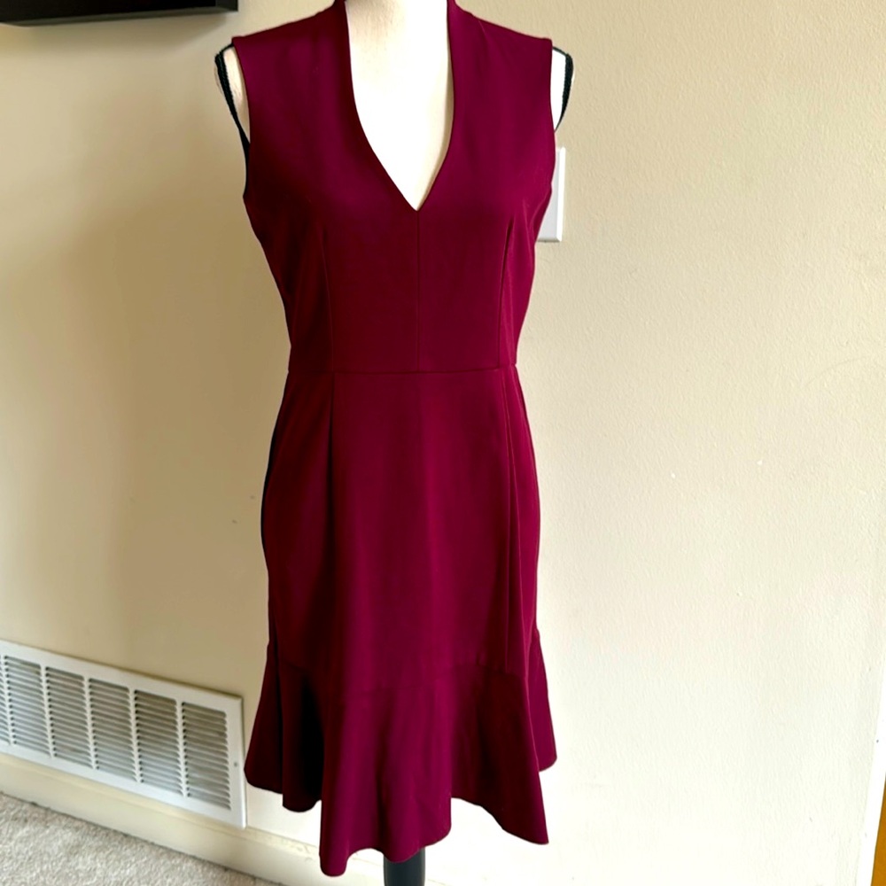 Kenneth Cole New York Burgundy Dress